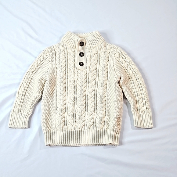 Baby Gap Cream Cable Knit Sweater Sz 2yrs Toddler Unisex - Picture 1 of 6